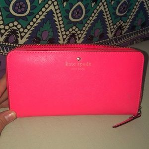 Kate Spade bright pink wallet